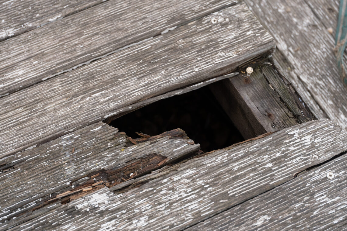 Damaged Wooden Floor